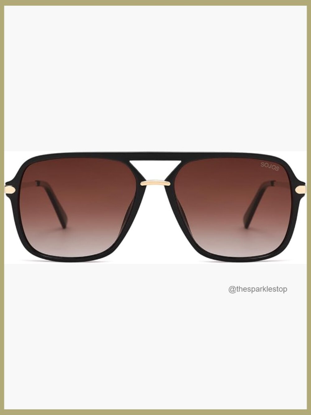 Square Retro Polarized Sunglasses with UV400 Protection